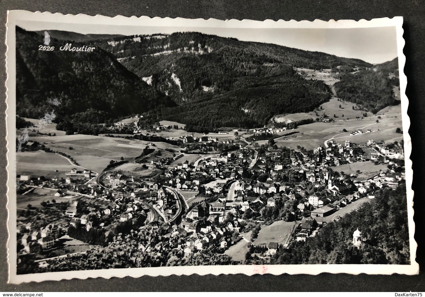 Moutier Flugaufnahme/ Gesamtansicht/ Bitte Scan Beachten - Moutier