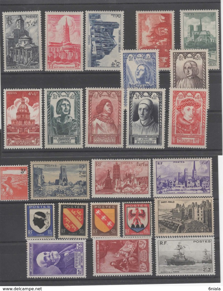 1207 TIMBRES NEUFS ** Côte 30e N°compris Entre Le 744. Et 776 - Ongebruikt