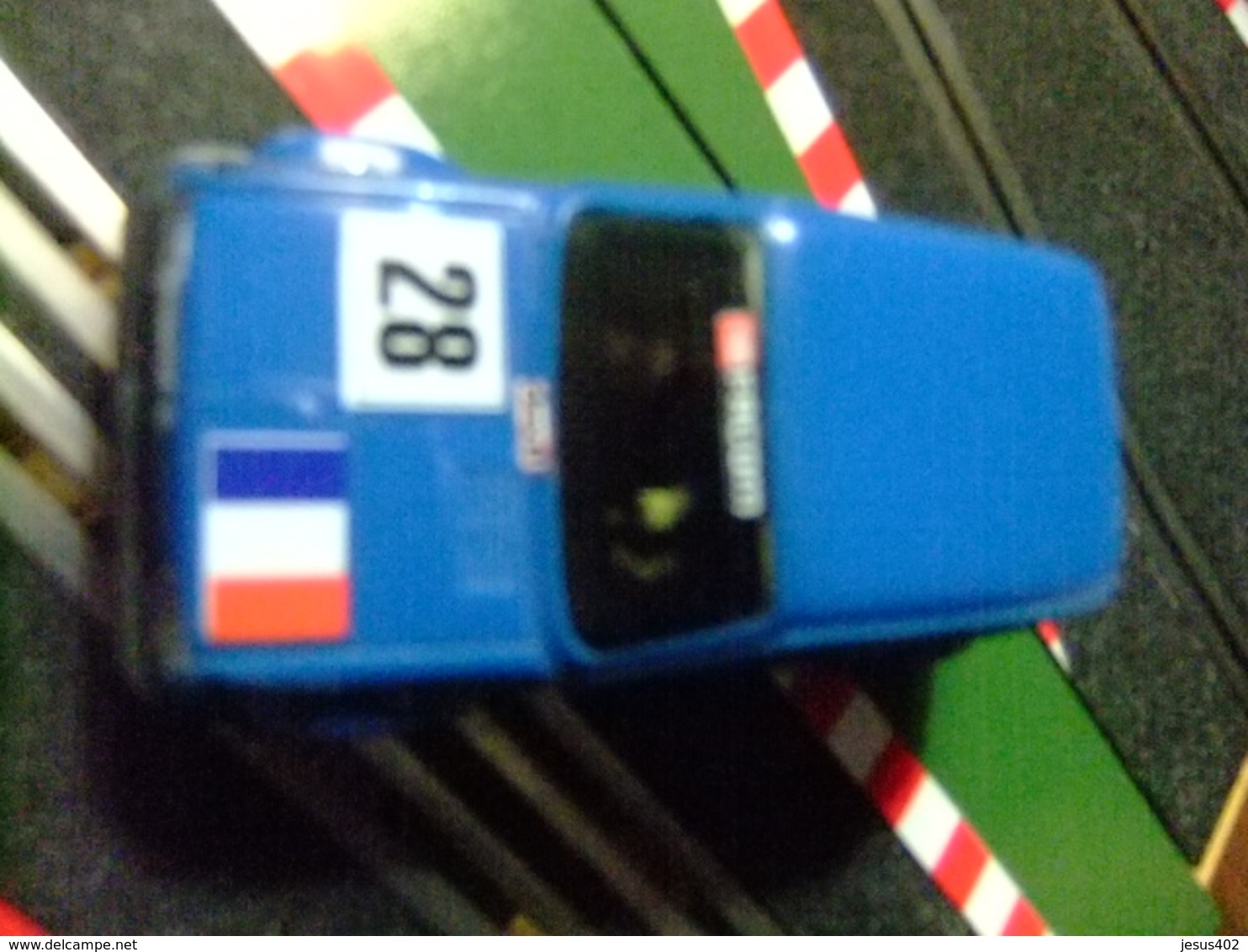 SCALEXTRIC Exin RENAULT 5 AZUL Con El Dorsal 28 Ref.4058/4062 Made In Spain - Scale 1:32