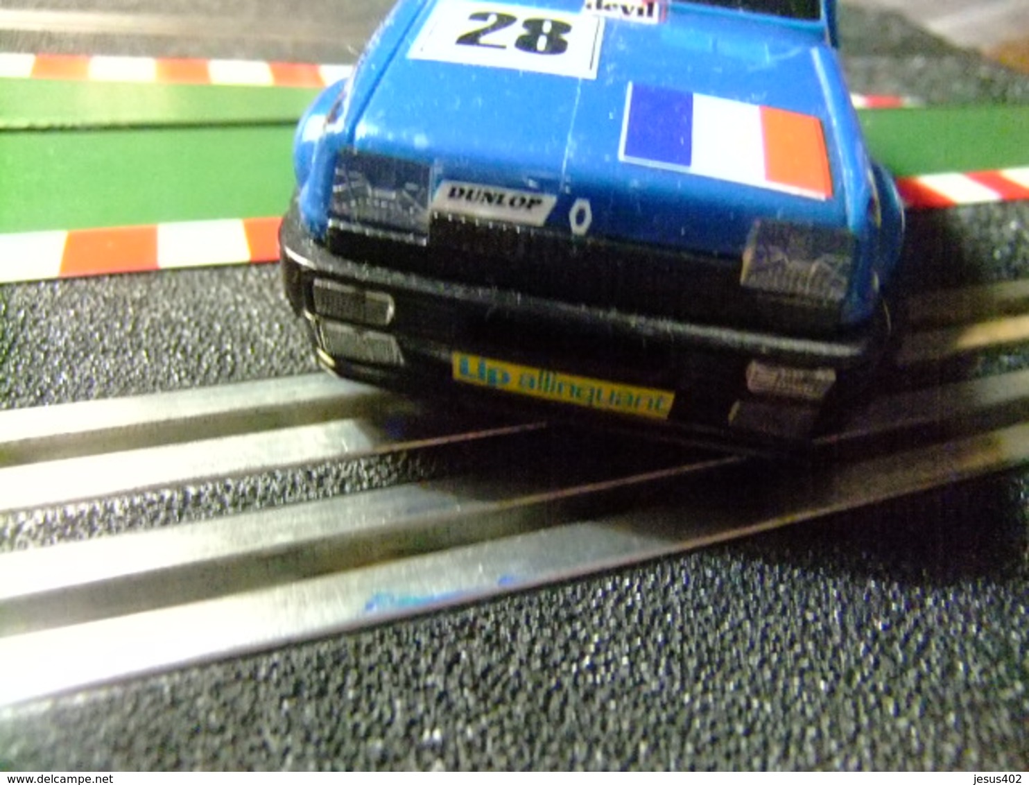 SCALEXTRIC Exin RENAULT 5 AZUL Con El Dorsal 28 Ref.4058/4062 Made In Spain - Echelle 1:32