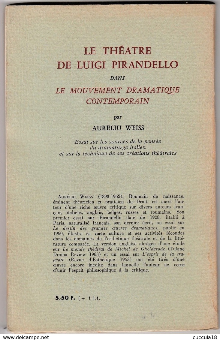 LE THEATRE DE LUIGI PIRANDELLO - Novelle, Racconti