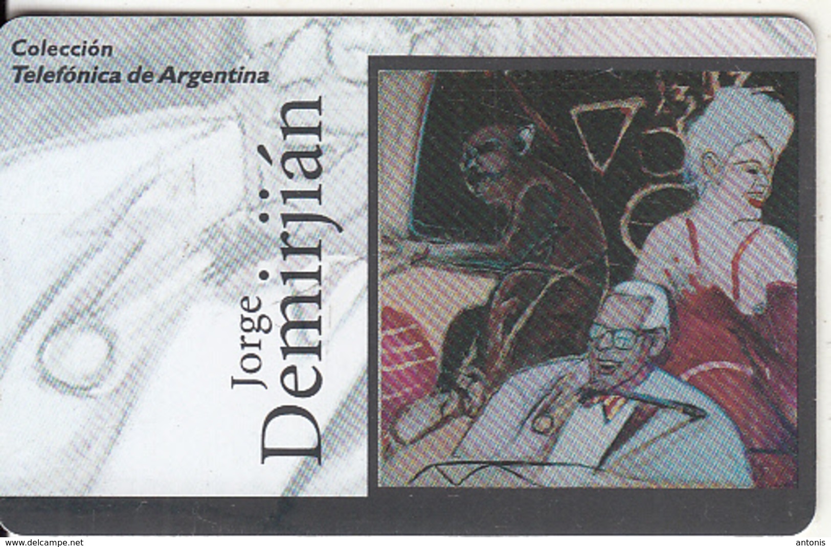 ARGENTINA(chip) - Situación Insólita, Painting/Jorge Demirjian, Telefonica Telecard(F 29), Tirage 50000, 12/96, Used - Argentina