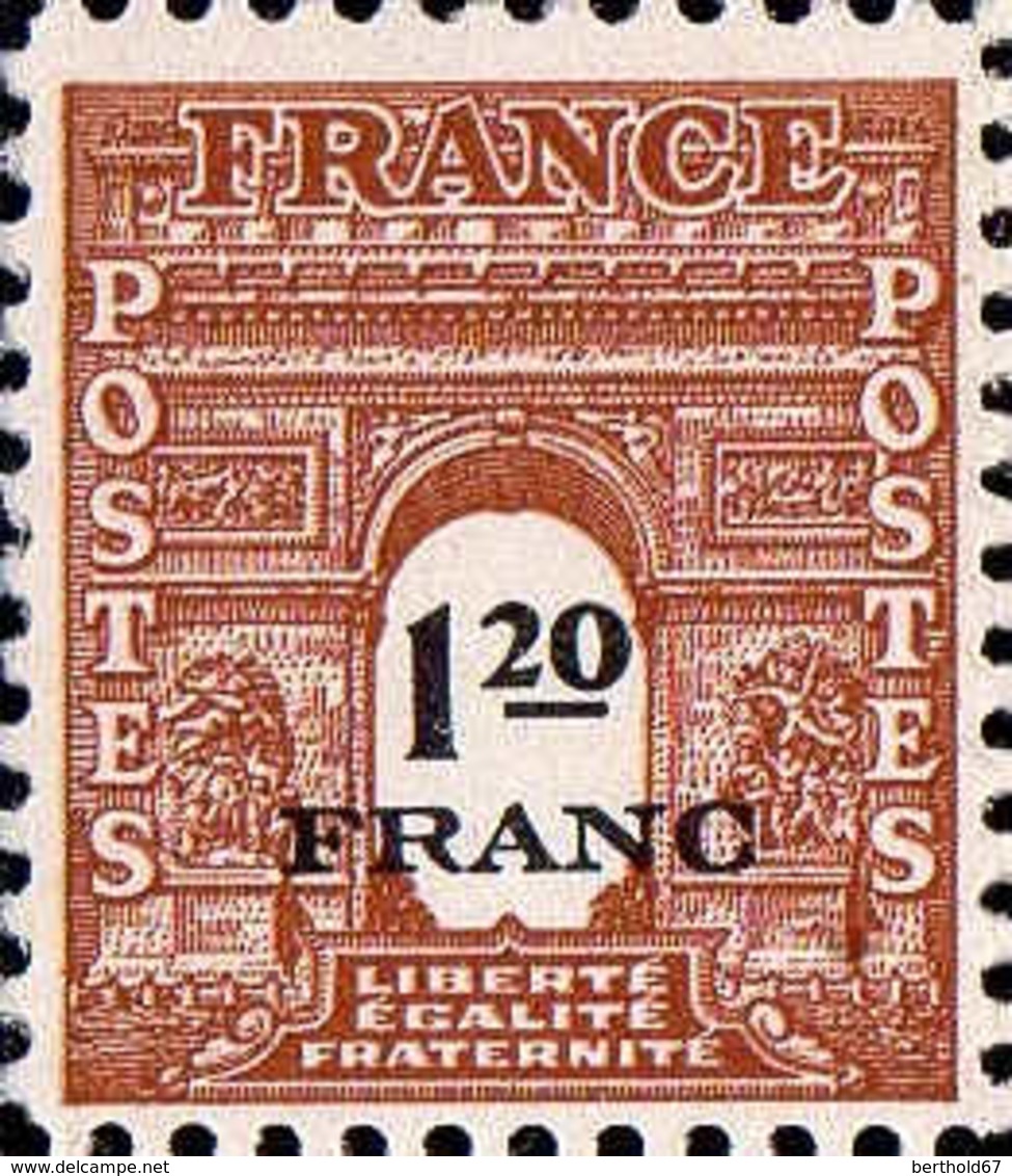 France Poste N** Yv: 702/711 Arc de Triomphe 2.Serie