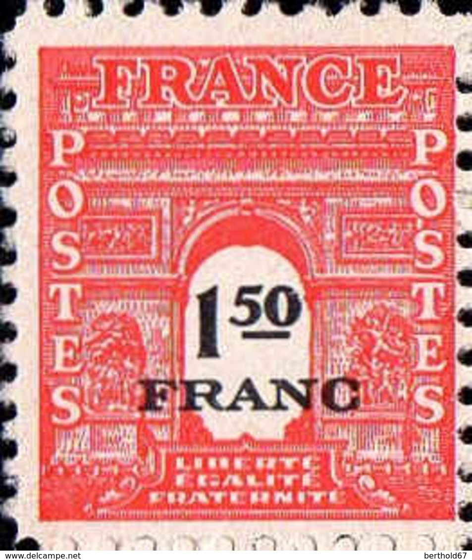 France Poste N** Yv: 702/711 Arc de Triomphe 2.Serie