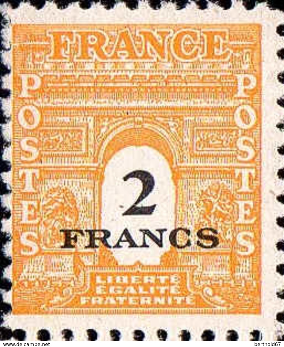 France Poste N** Yv: 702/711 Arc de Triomphe 2.Serie
