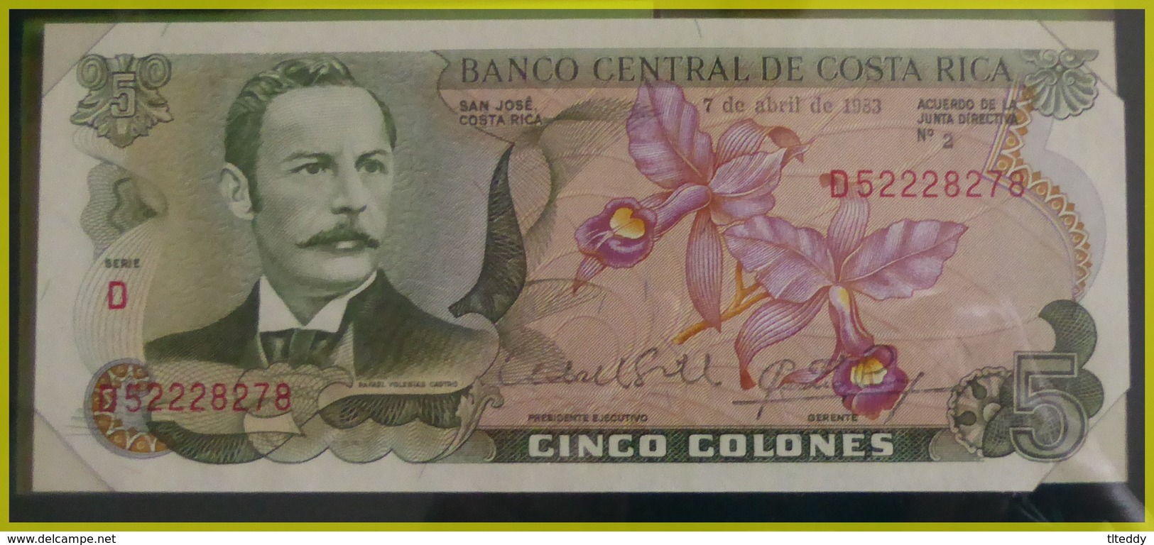 BILLET DE BANQUE COSTA RICA NEUF - Costa Rica