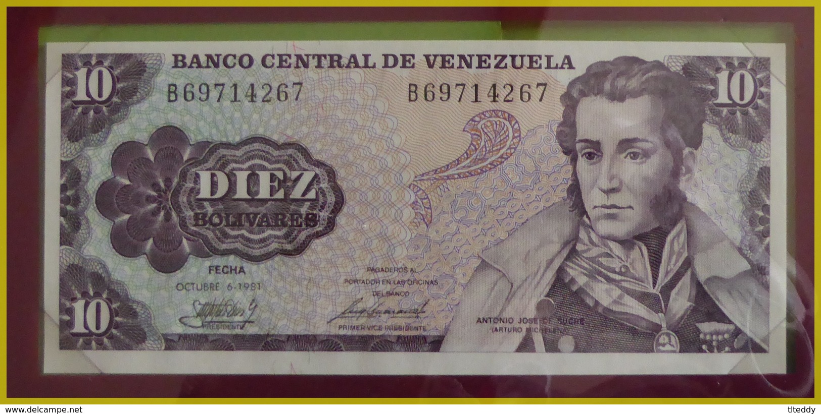 BILLET DE BANQUE VENEZUELA NEUF - Venezuela