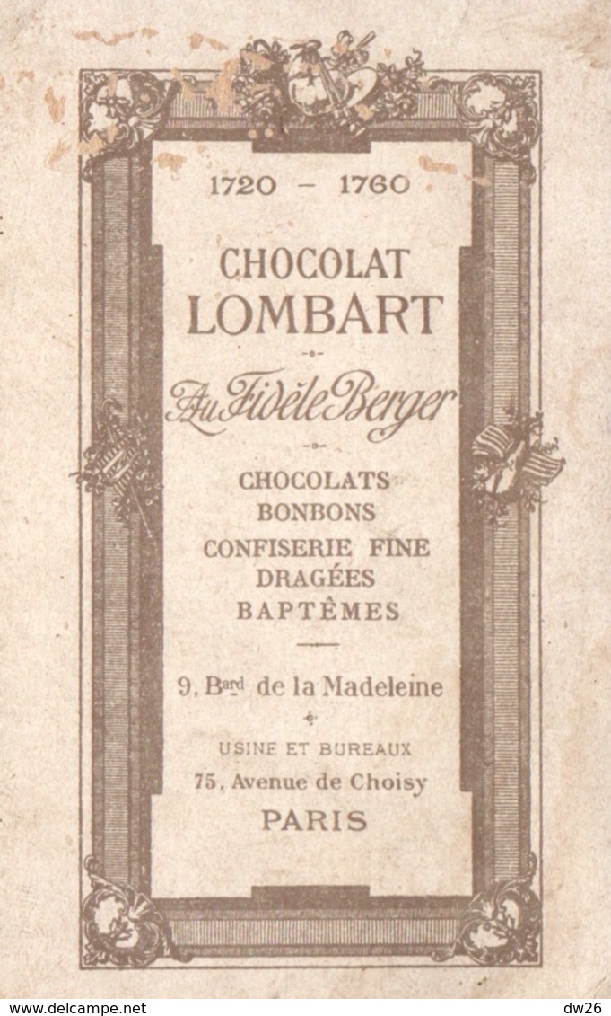 Chromo Chocolat Lombart - Lithographie: Philippe VI De Valois - Série Rois De France - Lombart