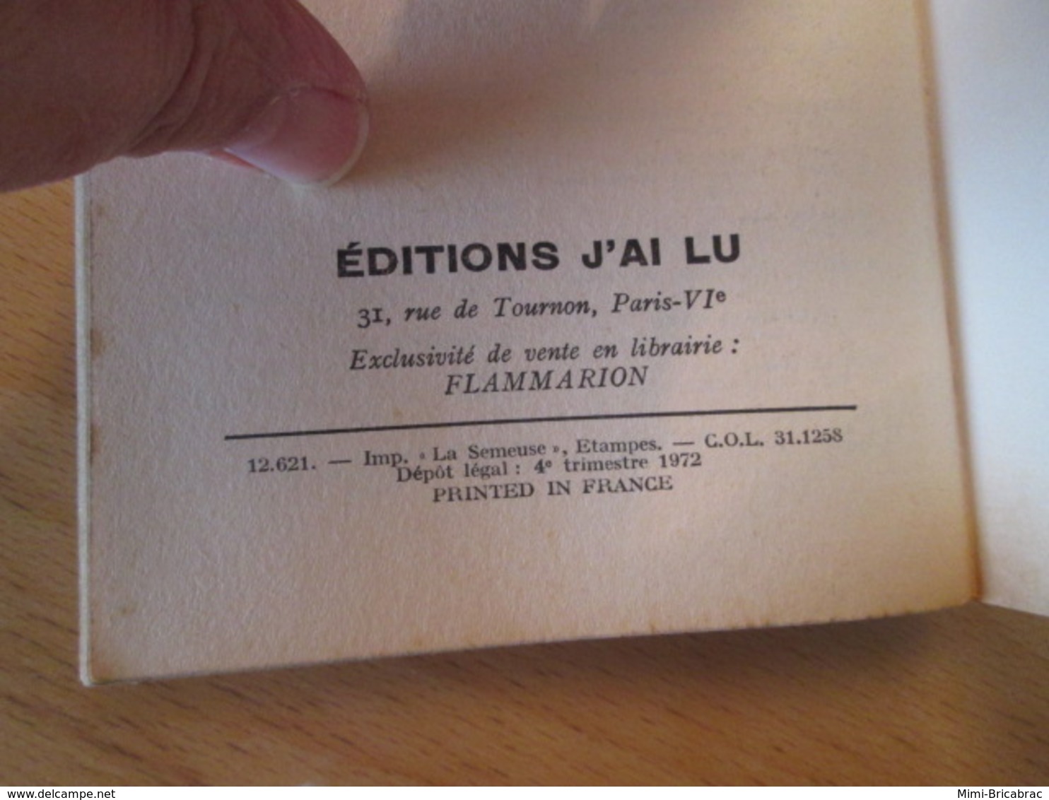 POL2013/2 ANTHONY MORTON / J'AI LU N°456  / LE BARON RISQUE TOUT  édition De 1965 - J'ai Lu