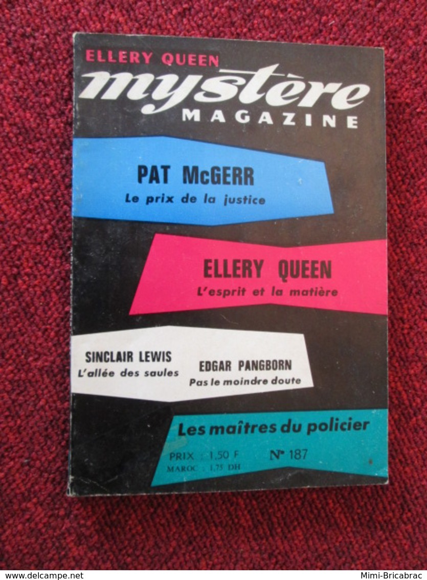 POL2013/4 OPTA / ELLERY QUEEN  DETECTIVE MAGAZINE N° 187 De 1963 - Opta - Ellery Queen Magazine