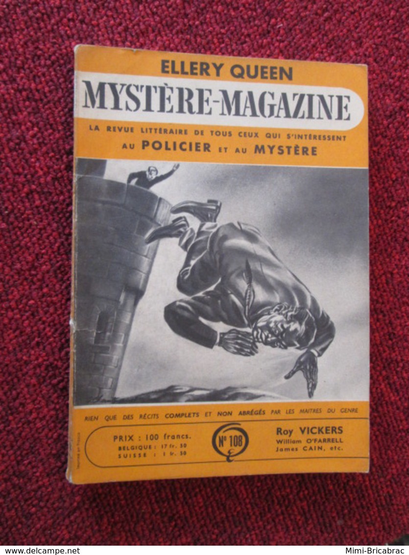 POL2013/4 OPTA / ELLERY QUEEN  DETECTIVE MAGAZINE N° 108 De 1957 - Opta - Ellery Queen Magazine