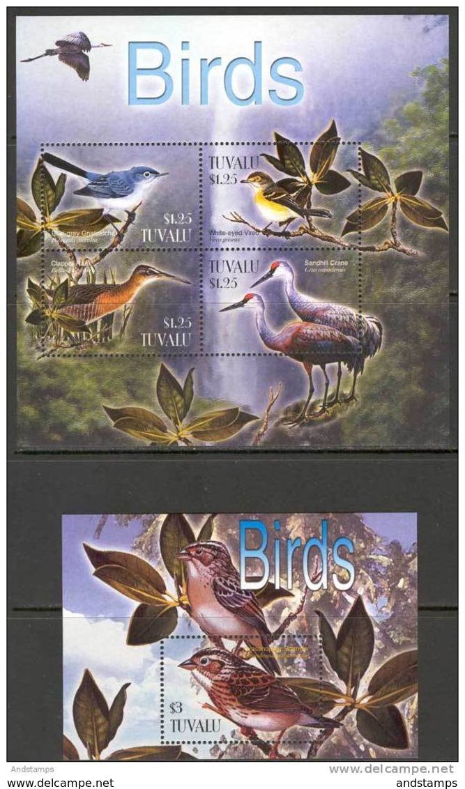 Tuvalu 2003. Michel #1133/36+Bl.#107 MNH/Luxe. Animals. Birds (Ts05) - Tuvalu (fr. Elliceinseln)