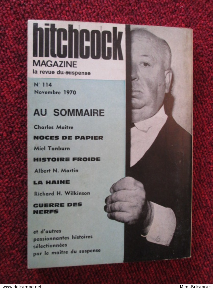 POL2013/4 OPTA / ALFRED HITCHCOCK  MAGAZINE LA REVUE DU SUSPENSE N°114 DE 1970 - Opta - Hitchcock Magazine