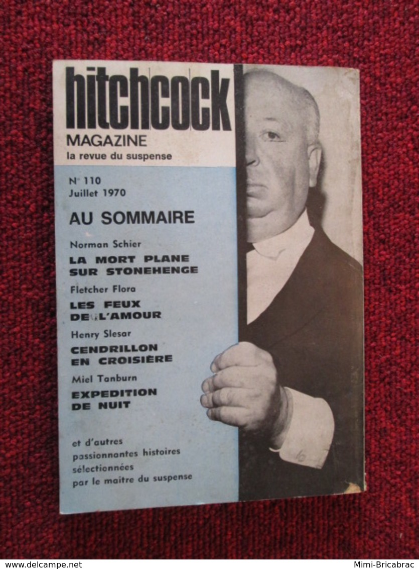 POL2013/4 OPTA / ALFRED HITCHCOCK  MAGAZINE LA REVUE DU SUSPENSE N°110 DE 1970 - Opta - Hitchcock Magazine