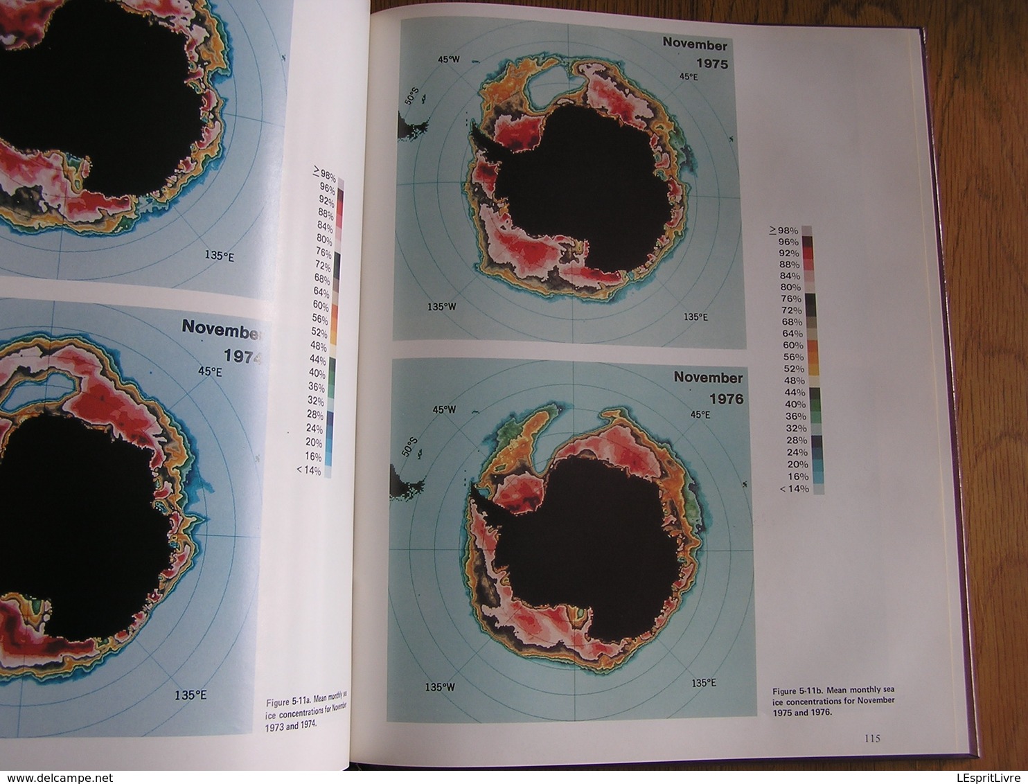 ANTARCTIC SEA ICE 1973 1976 Satellite Passive Microwave Observations NASA View Antarctique Pôle Sud Polar Antarctica