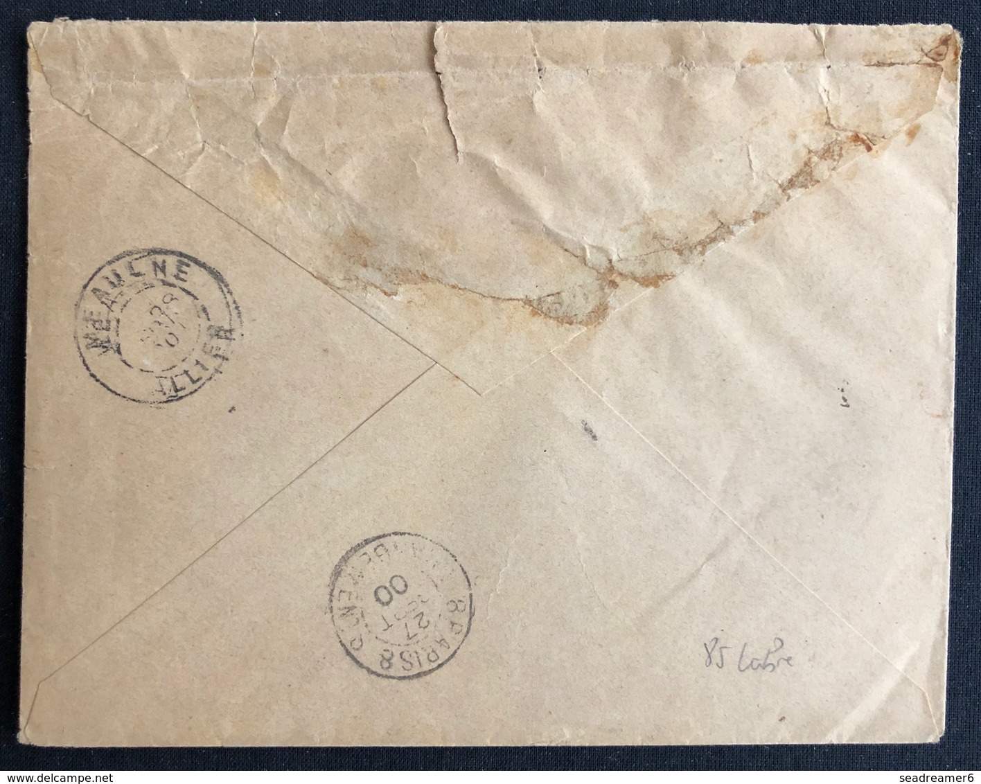 Lettre Recommandée Sage à 55c N° 101 X3 & 102 Paire Obl De St Germain En Laye Pour Meaulne TTB - 1898-1900 Sage (Type III)