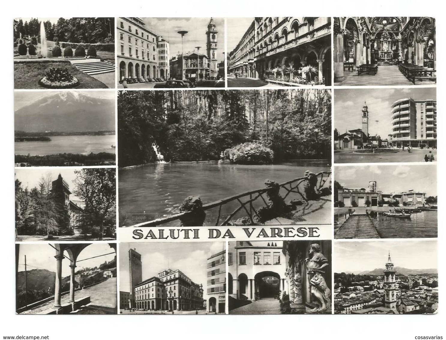 SALUTI DA VARESE BROMOFOTO  - POSTAL - Gifhorn