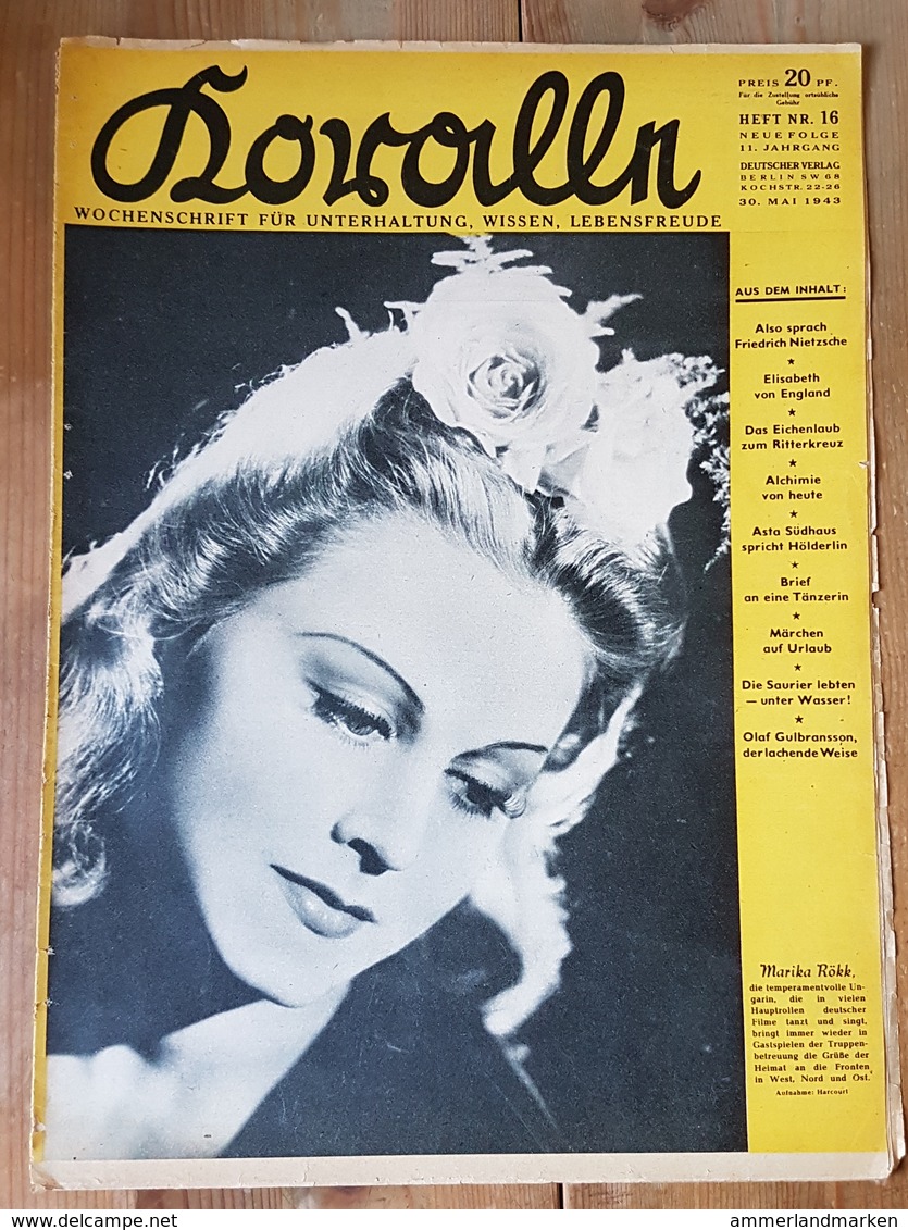 Koralle, Wochenschrift Für Unterhaltung + Wissen, Heft 16, 11. Jahrg. 30.5.1943, Also Sprach Friedrich Nietzsche - Deutsch