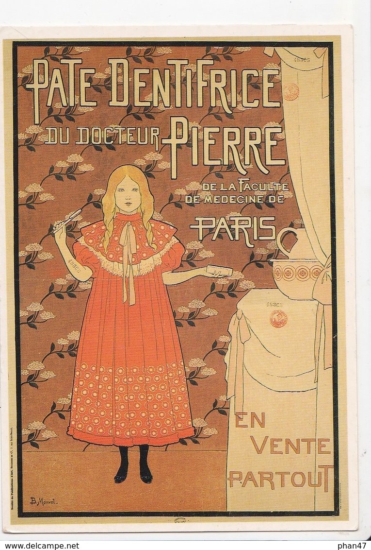 Publicité PÂTE DENTIFRICE DU DR PIERRE, BOUTET DE MONVEL, Petite Fille, Ed. Soc. Amis De La Bibl. Forney 1993 - Boutet