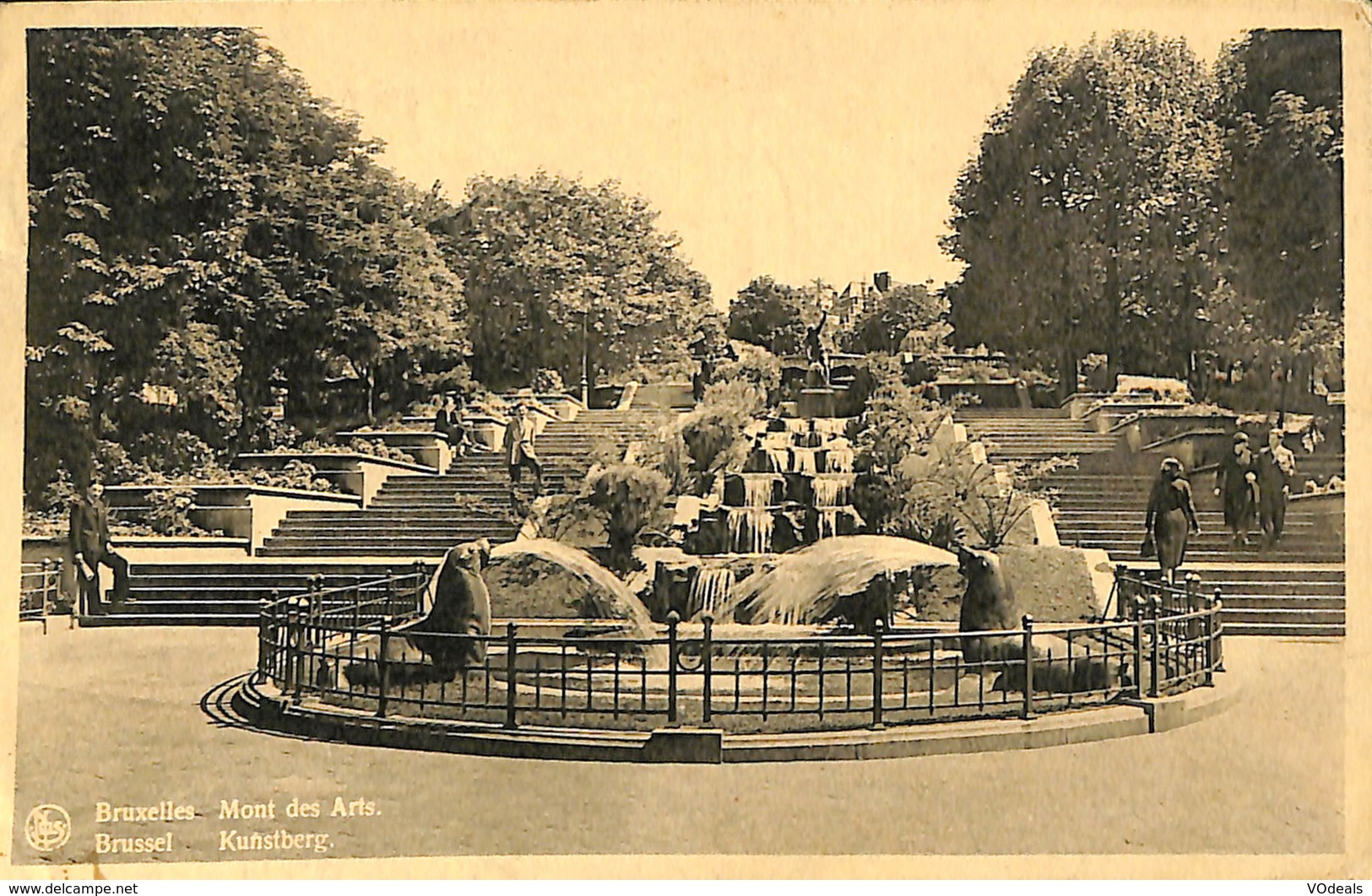 027 763 - CPA - Belgique - Brussels - Bruxelles - Mont Des Arts - Bossen, Parken, Tuinen