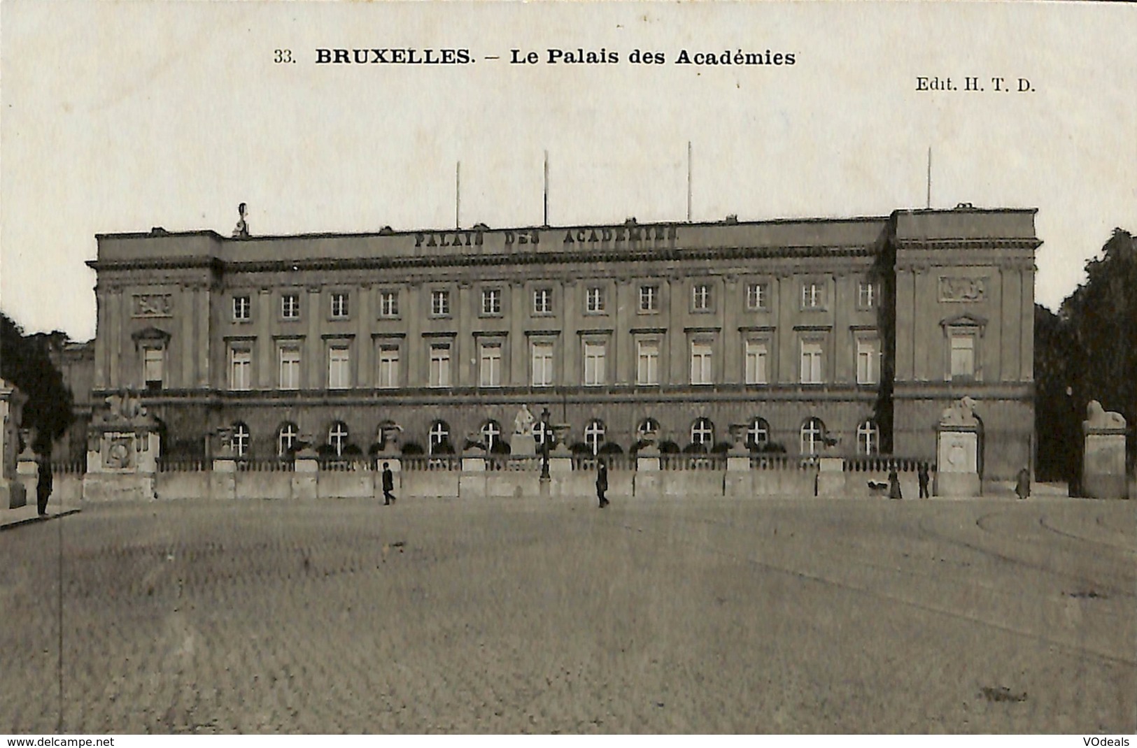 027 766 - CPA - Belgique - Brussels - Bruxelles - Le Palais Des Académies - Forêts, Parcs, Jardins
