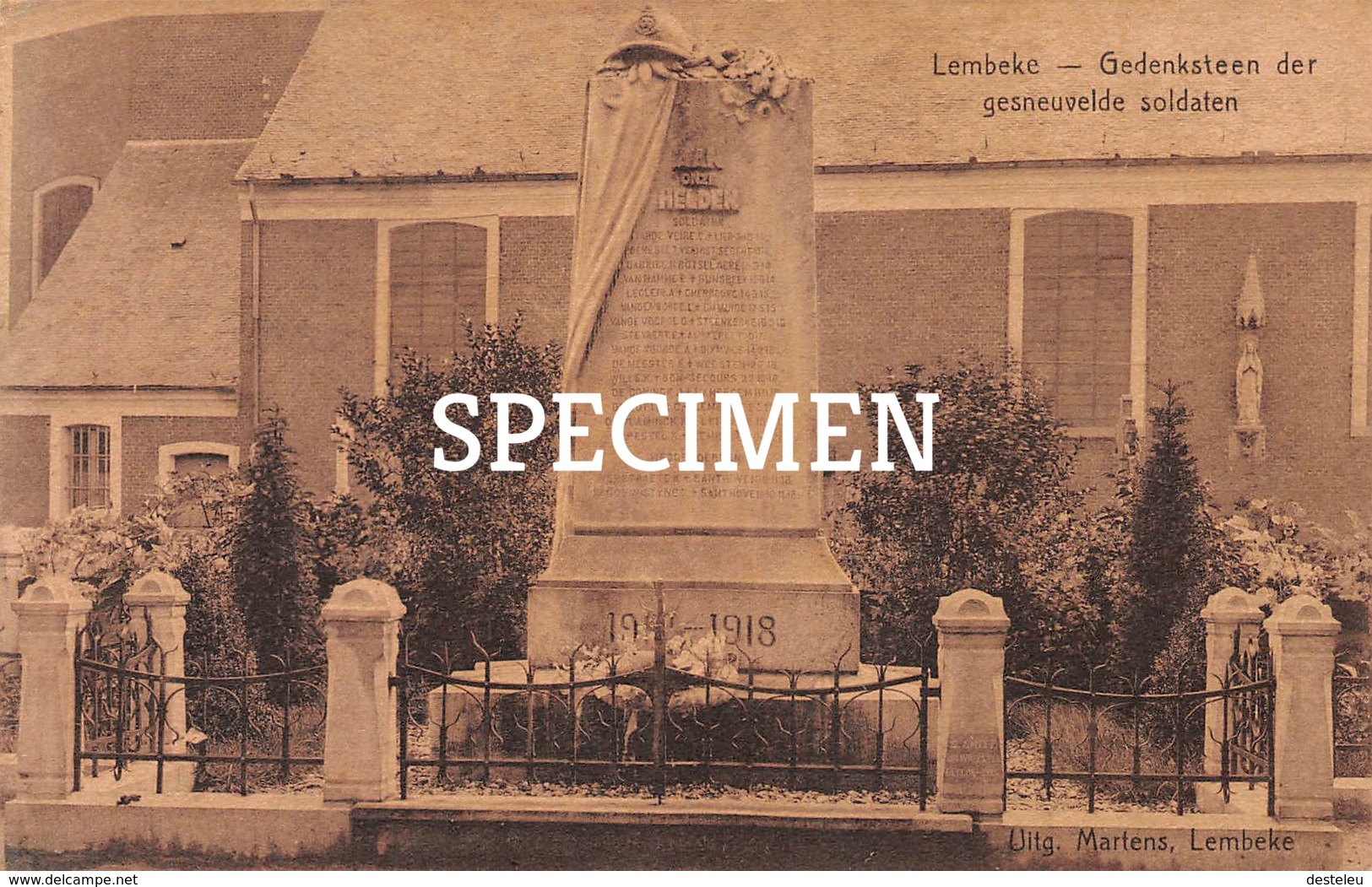 Gedenksteen Der Gesneuvelde Soldaten - Lembeke - Kaprijke