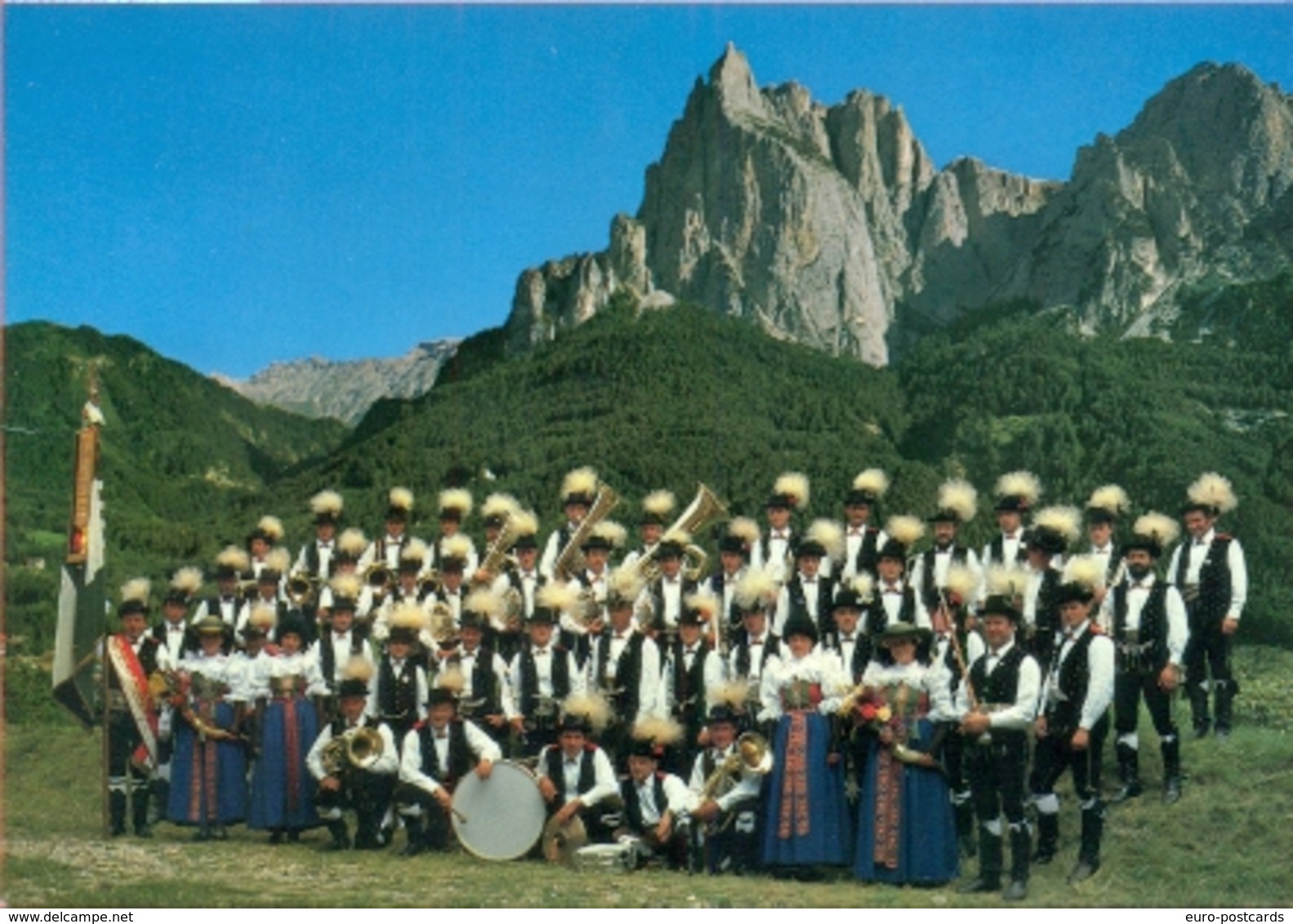 STORIA POSTALE - ISOLATI SU CARTOLINA POSTALE  - FOLKLORE-BANDE MUSICALI - ALPE DI SIUSI - 1991-00: Marcofilia