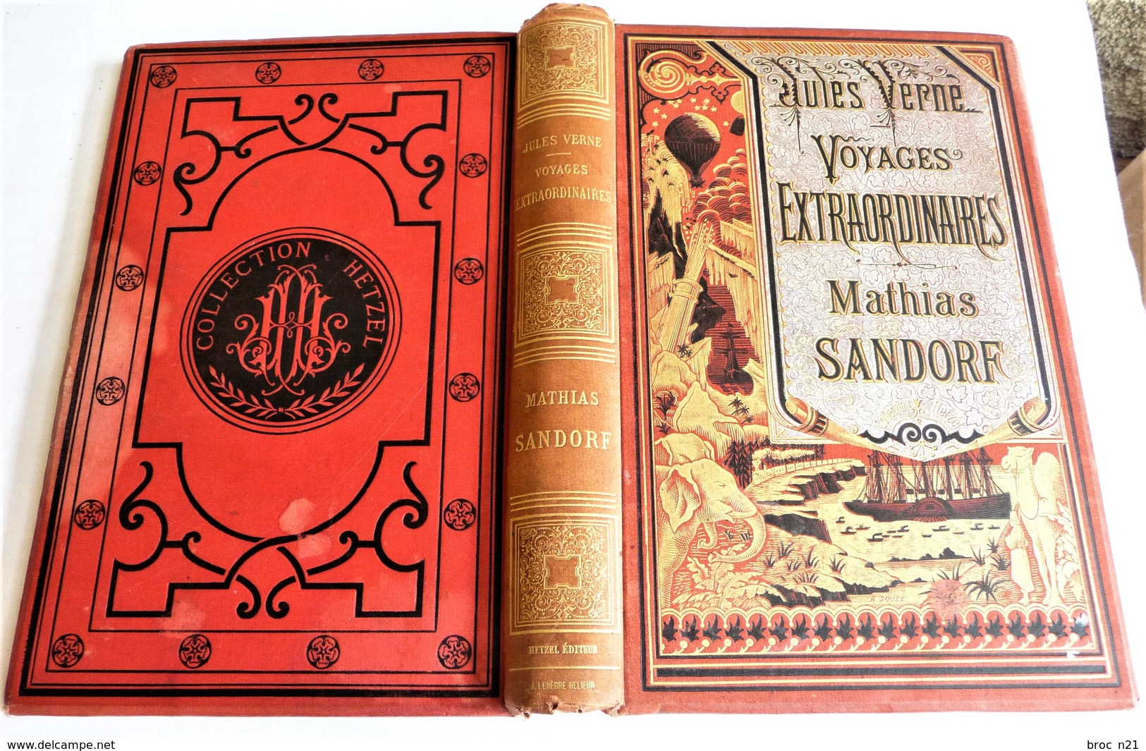 Jules VERNE, Voyages Extraordinaires, Mathias Sandorf, Hetzel, 1885 - 1801-1900