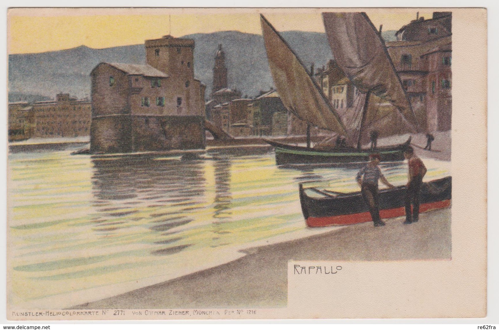 Rapallo - Illustrata - Ediz. Ottmar Zieher Nr. 2771 - F.p.- Anni '1900 - Genova