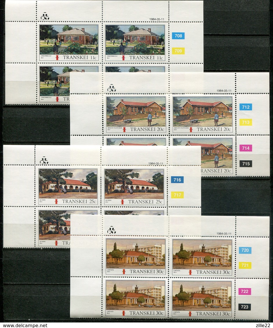 Transkei Mi# 155-8 Zylinderblöcke Postfrisch/MNH Controls - Post Offices - Transkei