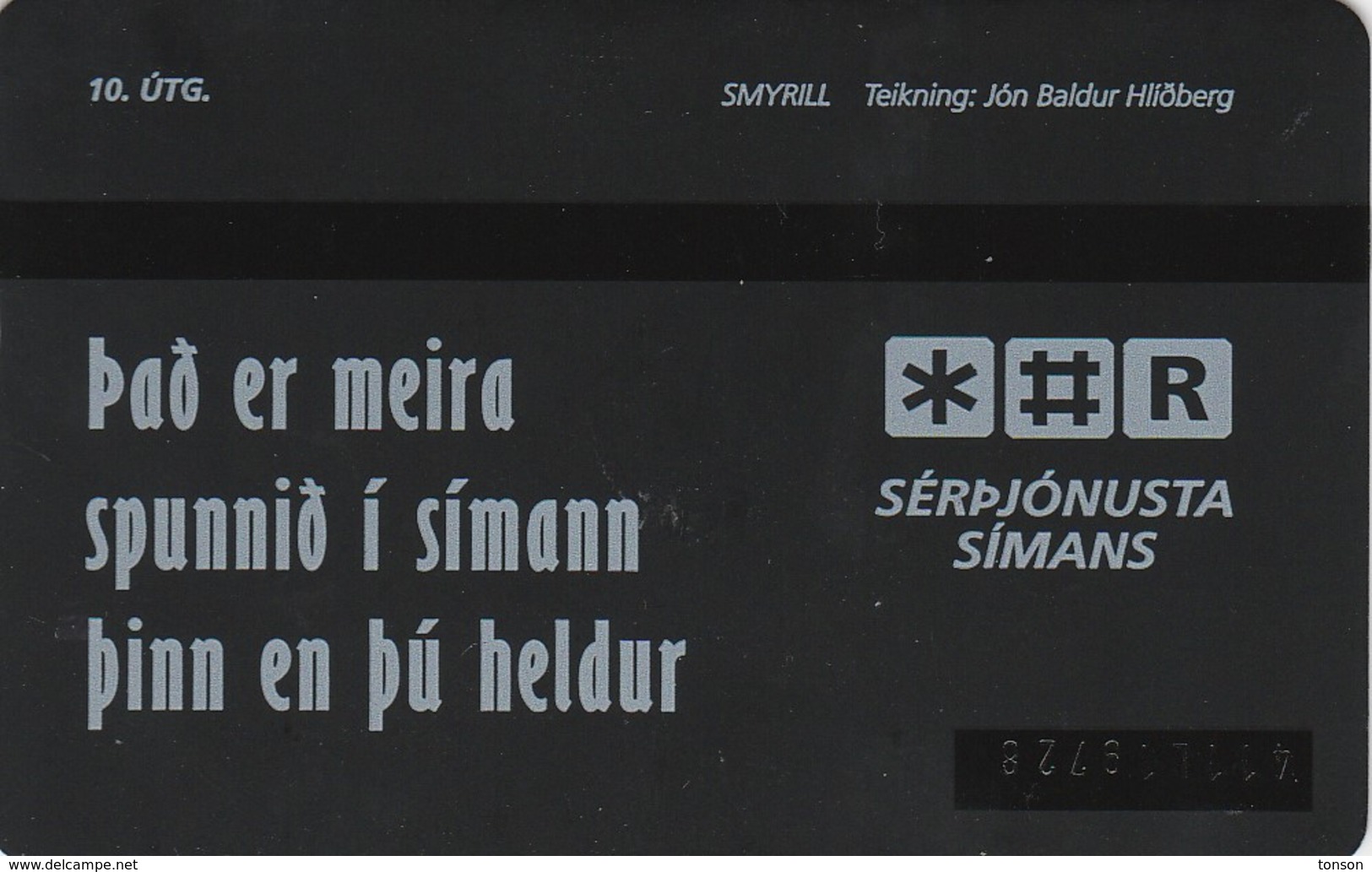 Iceland, ICE-D-10, 100 SKREF, 1994 Bird (1), 2 Scans. - Islanda