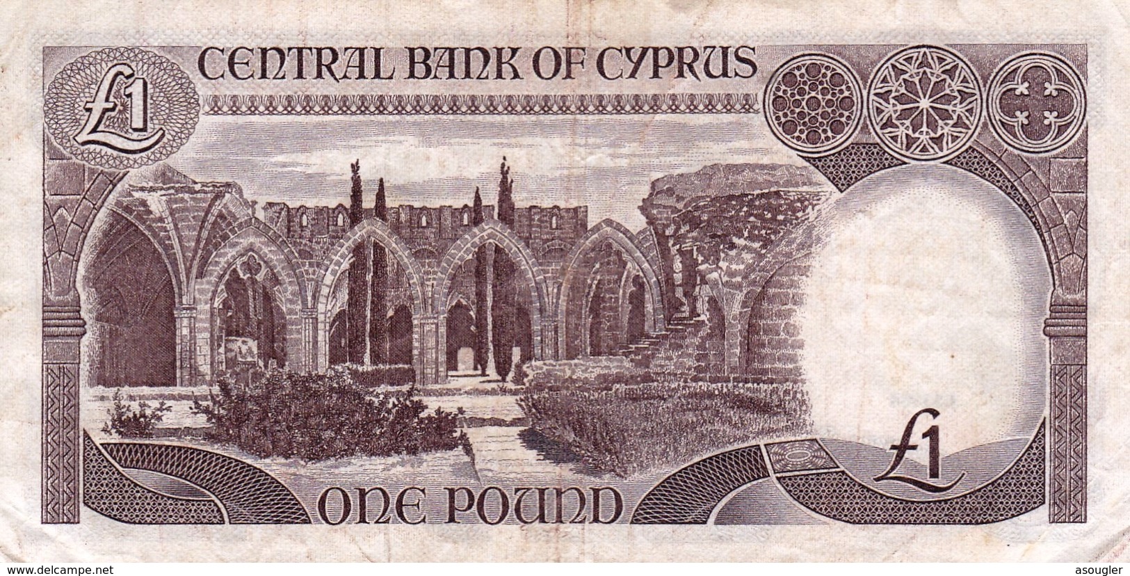 CYPRUS (GREECE) 1 POUND 1984 VF P-50  "free Shipping Via Regular Air Mail (buyer Risk)" - Cyprus