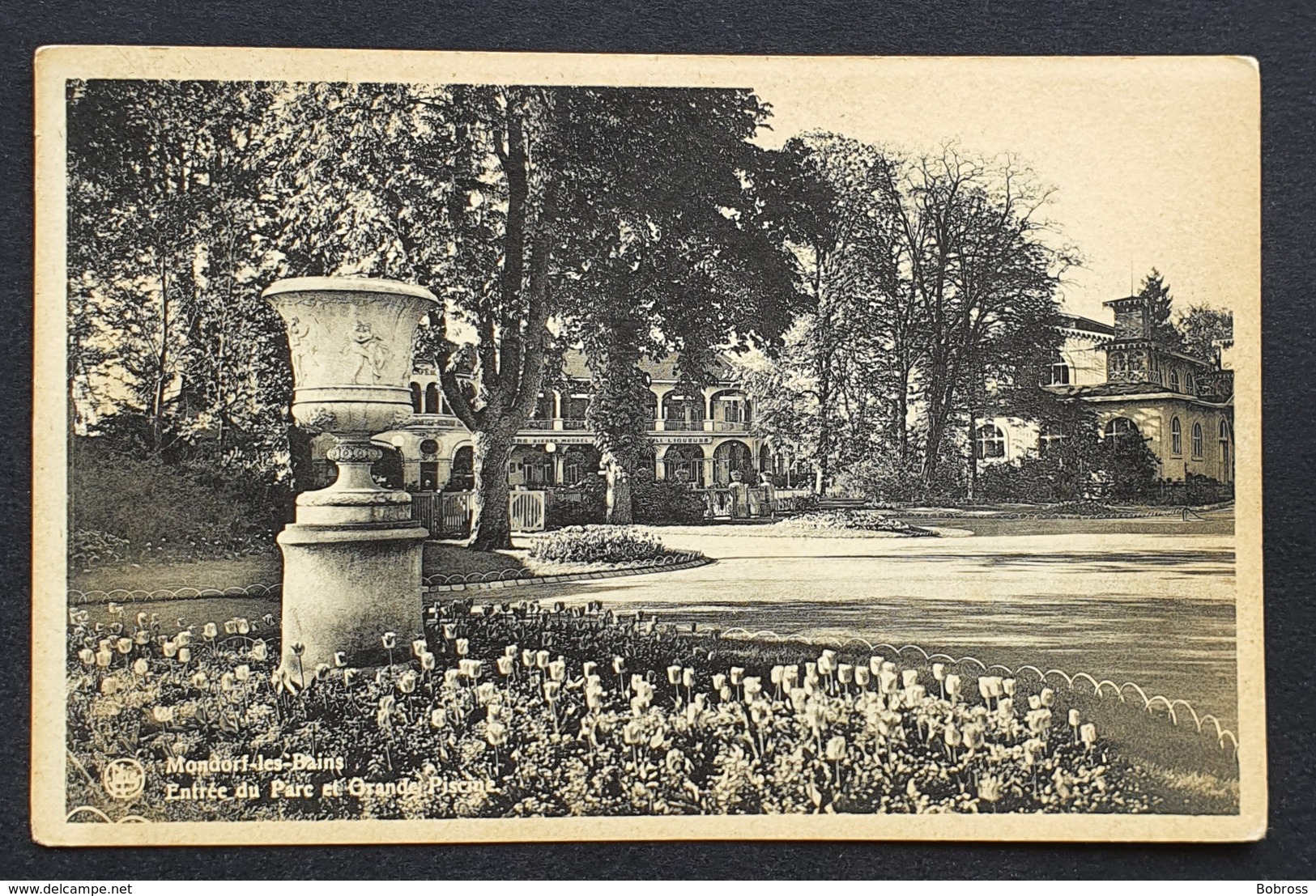 1949 Mondorf Les Bains, Entrée Du Parc Et Grande Piscine, Luxembourg - Bad Mondorf