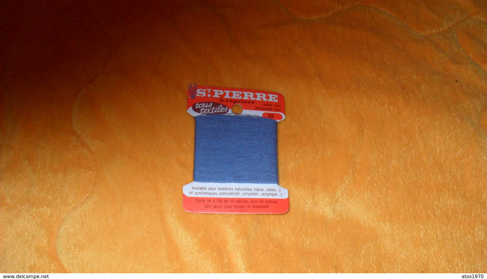 CARTE A FIL ST PIERRE A REPRISER TOUS TEXTILES LAINE 70% POLYAMIDE 30%.. - Other & Unclassified