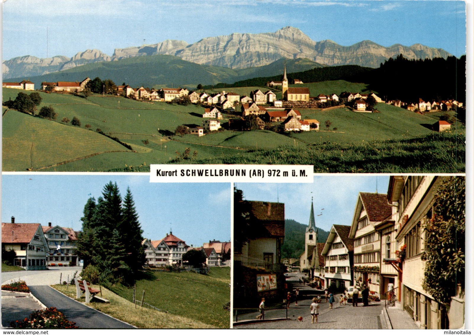 Kurort Schwellbrunn (AR) - 3 Bilder (31732) *18. 9. 1972 - Schwellbrunn