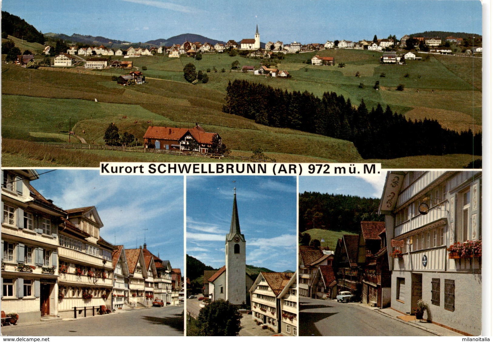 Kurort Schwellbrunn (AR) - 4 Bilder (37524) * 21. 8. 1975 - Schwellbrunn