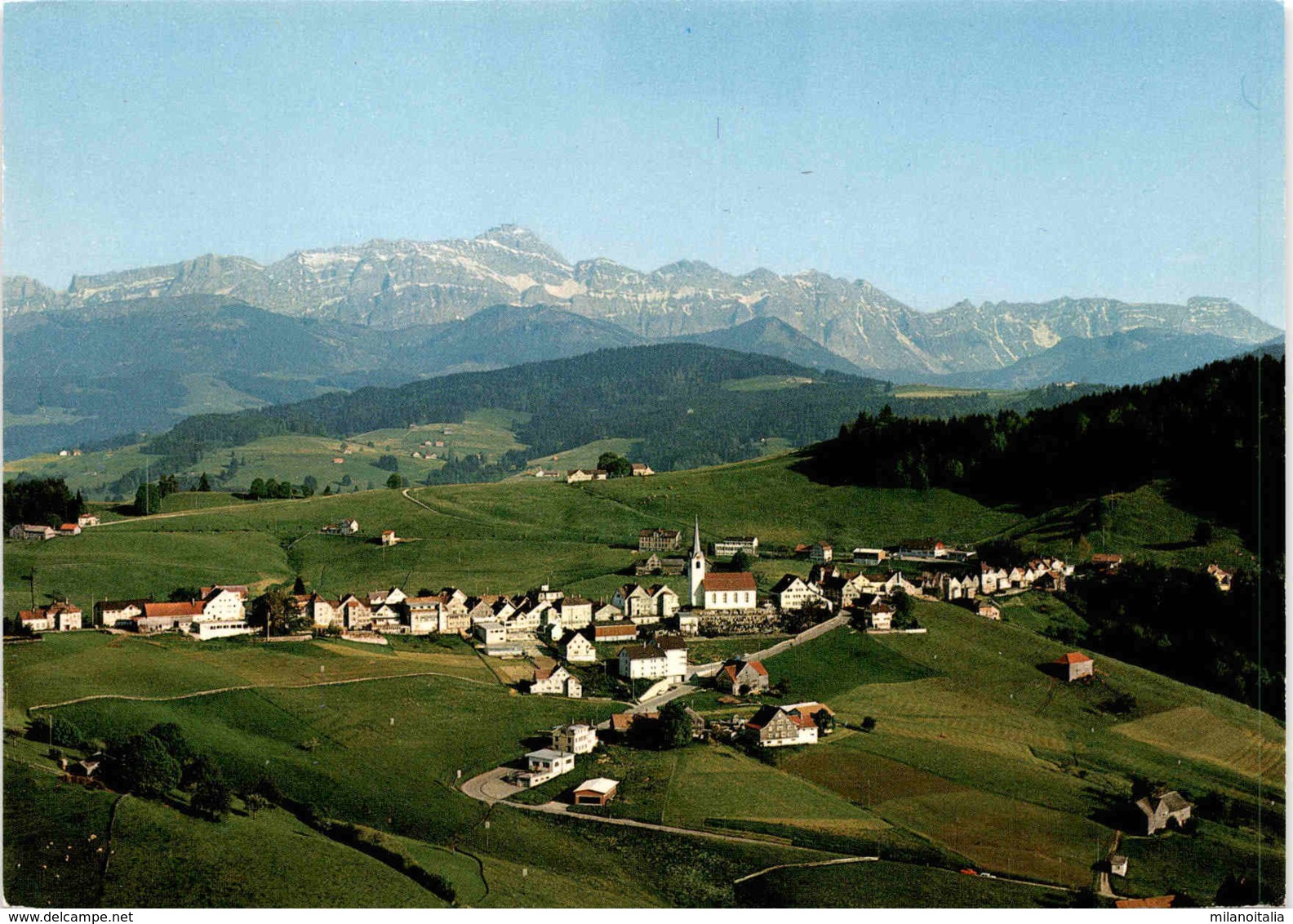 Flugaufnahme Kurort Schwellbrunn Mit Säntis (5757) - Schwellbrunn