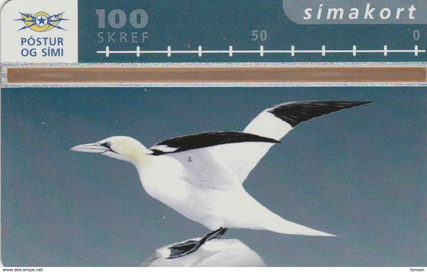 Iceland, ICE-D-14, 100 SKREF, Bird 3, 2 Scans. - IJsland