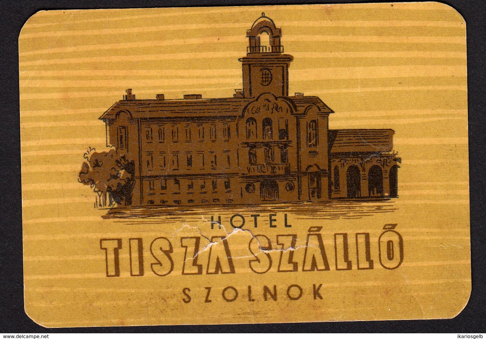 Hotelaufkleber Etiquette Pour Valise " Hongrie Szolnok Hotel Tisza " Kofferaufkleber Luggage Label Adesivi Per Hotel - Hotelaufkleber