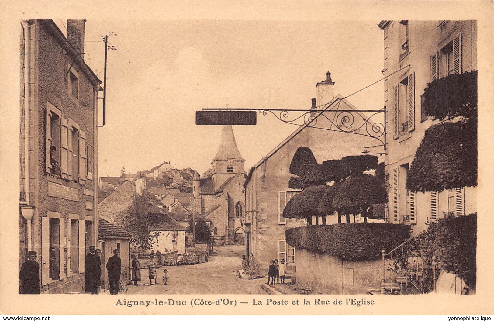 21 - COTE D'OR - AIGNAY LE DUC - 10052 - Poste - Rue De L'église - Aignay Le Duc