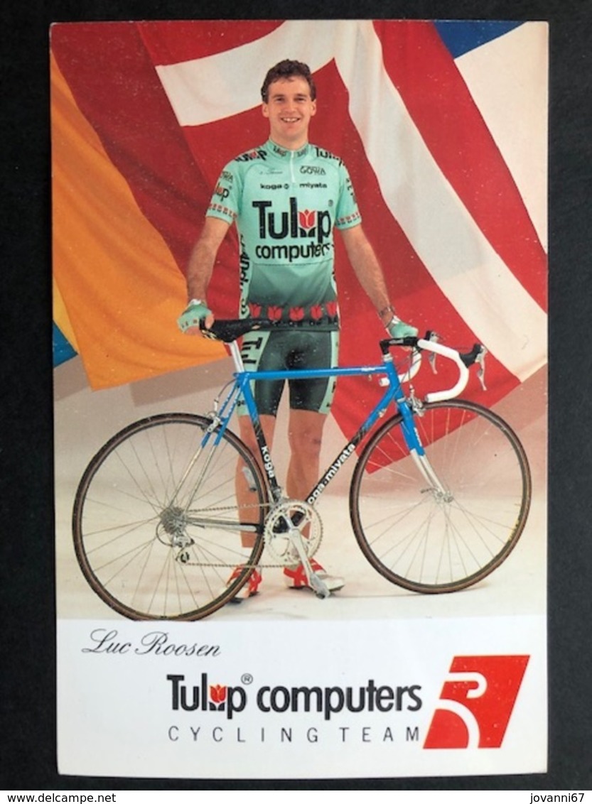 Luc Roosen - Tulip Computers - 1992 - Carte / Card - Cyclists - Cyclisme - Ciclismo -wielrennen - Ciclismo