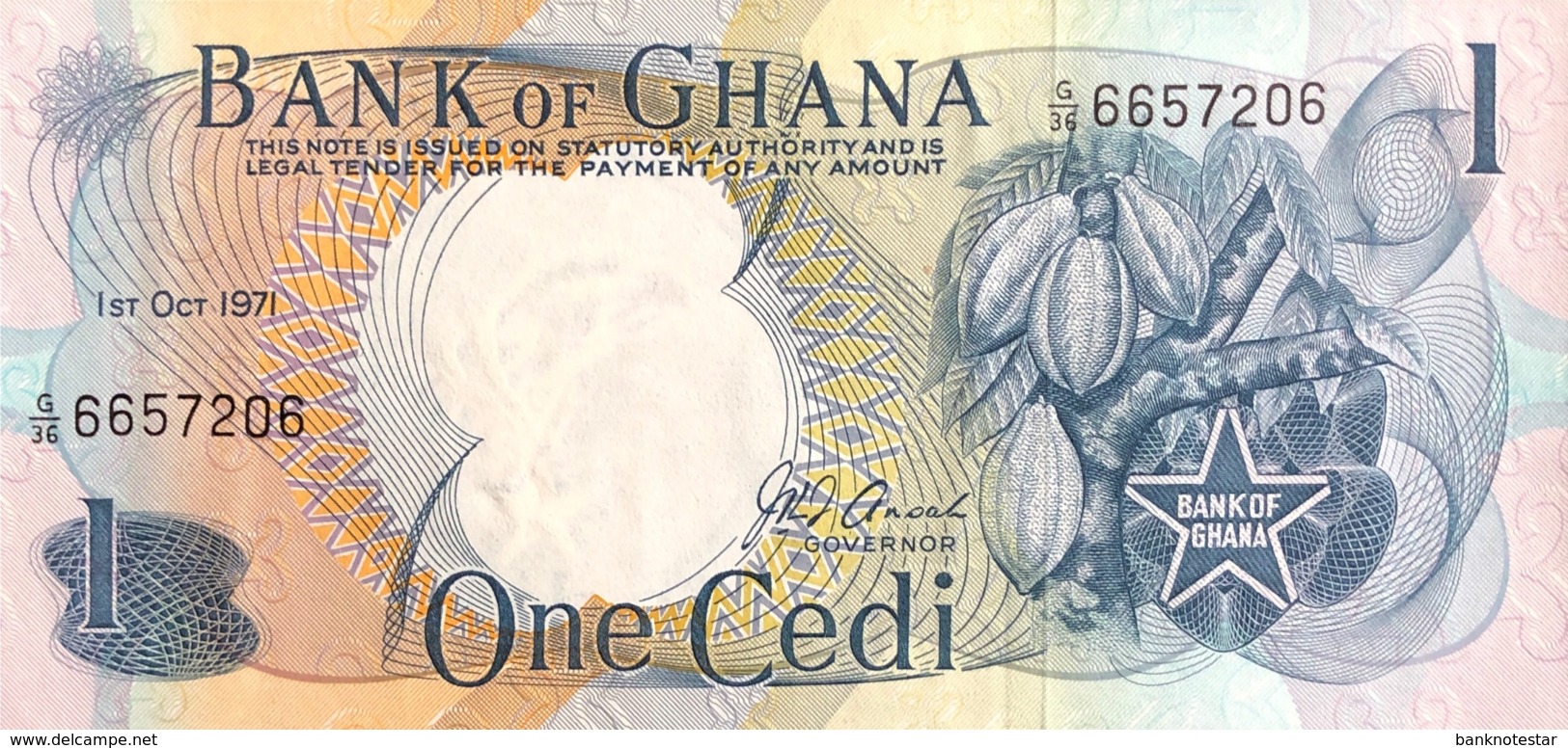 Ghana 1 Cedi, P-10d (1.10.1971) - UNC - Ghana