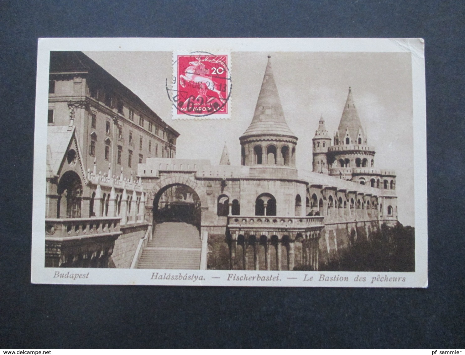 Ungarn 1933 Bildseitig Frankierte AK Budapest Fischerbastei Nach Backa Palanka Jugoslawien Gesendet - Covers & Documents