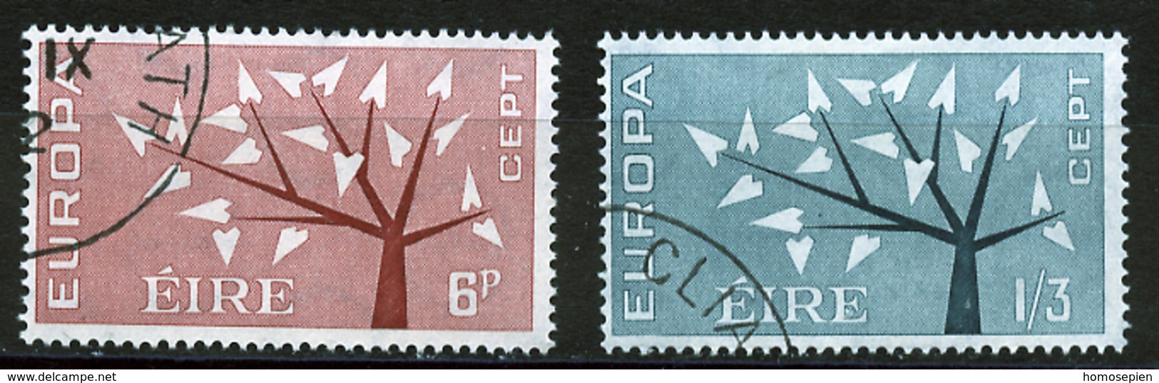 Europa CEPT 1962 Irlande - Ireland - Irland Y&T N°155 à 156 - Michel N°155 à 156 (o) - 1962