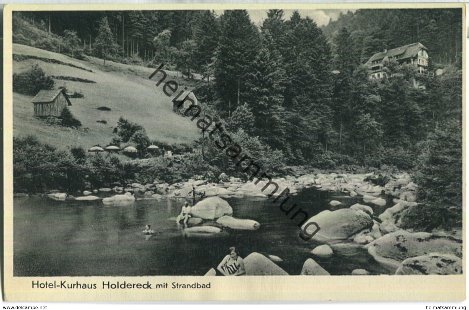 Forbach - Hotel Kurhaus Holdereck Mit Strandbad - Besitzer Alb. Müller - Verlag Gebr. Metz Tübingen - Forbach