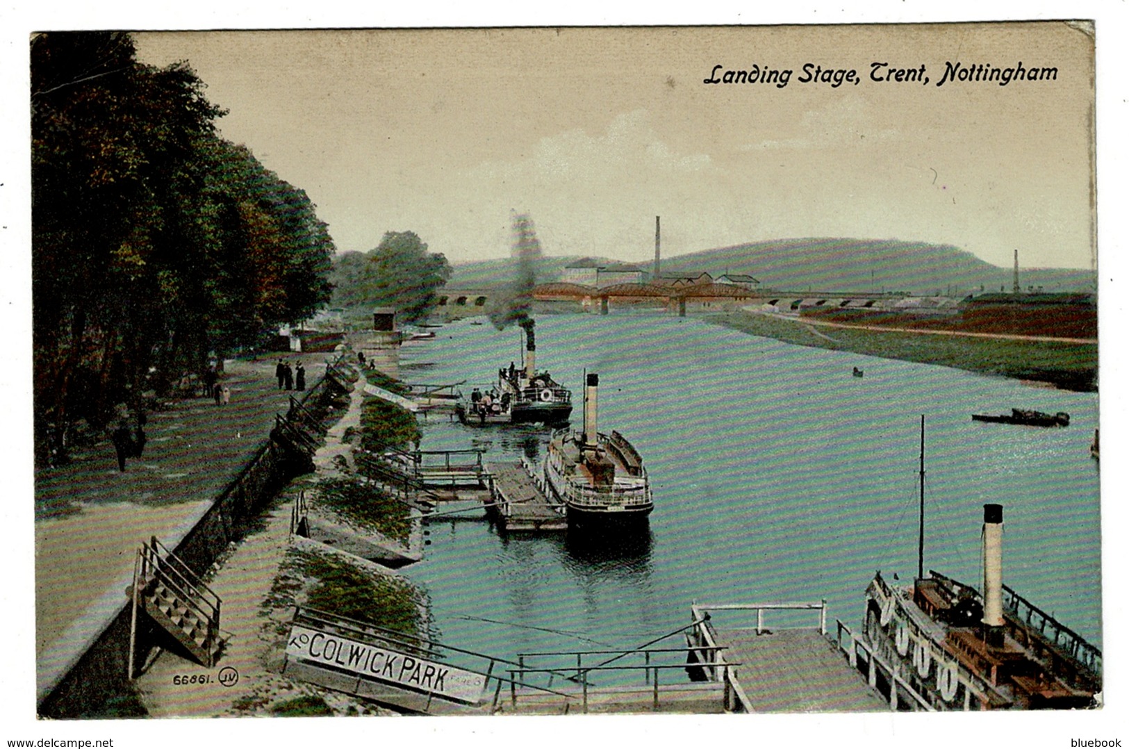 Ref 1362 - Early Postcard - Steamers On River Trent At Colwick Park Nottingham - Nottingham