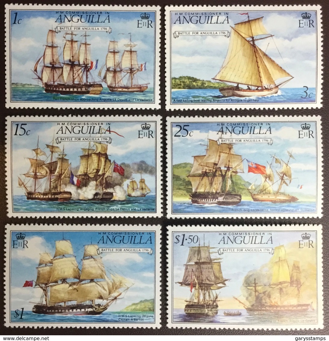 Anguilla 1976 Battle For Anguilla Ships MNH - Anguilla (1968-...)