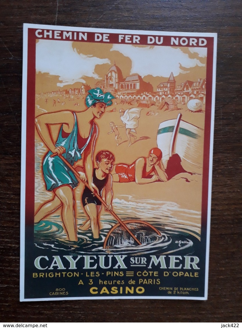 L27/1396 CAYEUX SUR MER . Chemin De Fer Du Nord. Repro Affiche Ancienne - Cayeux Sur Mer