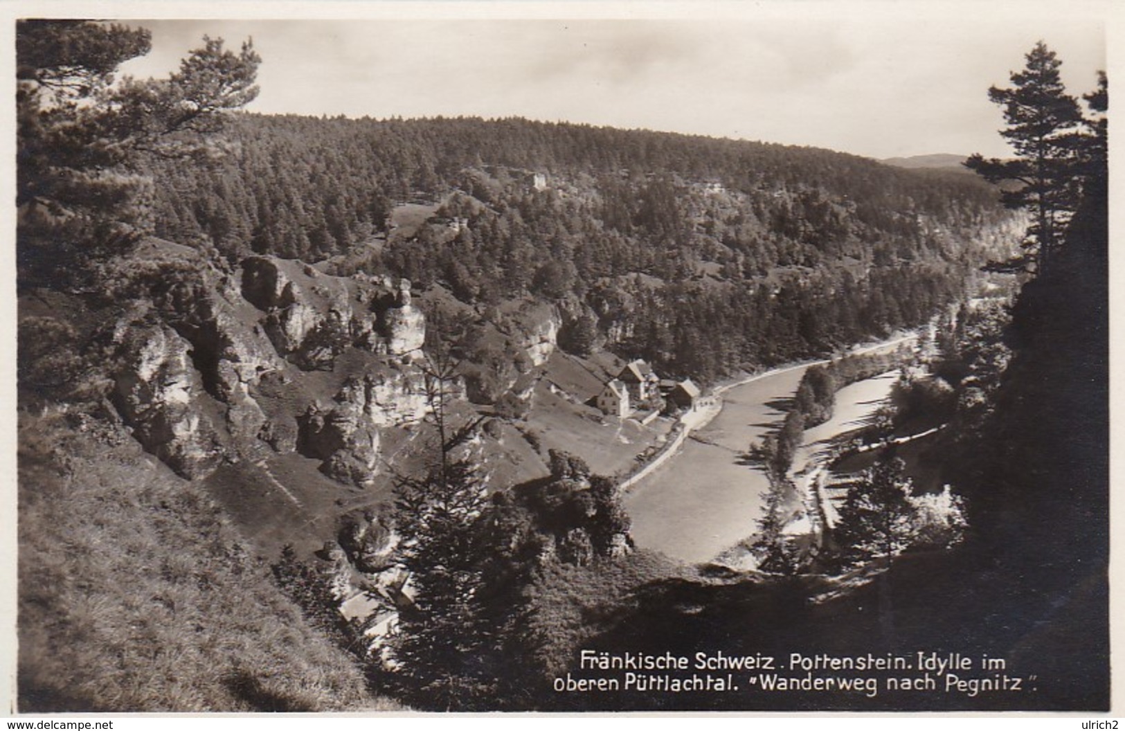 AK Fränkische Schweiz - Pottenstein - Idylle Im Oberen Püttlachtal - Wanderweg Nach Pegnitz  (50295) - Pegnitz