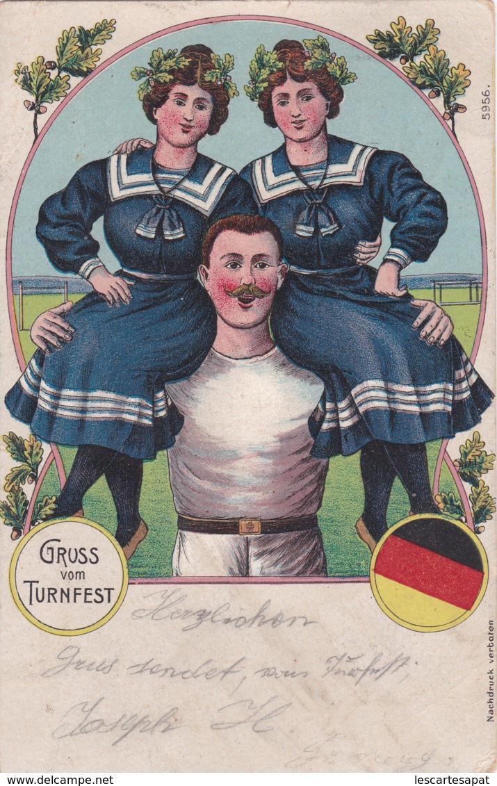 Allemagne - GRUSS Vom TURNFEST  - Illustrateur N°5956 (lot Pat 110/2) - Sonstige & Ohne Zuordnung